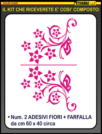 adesivi fiori