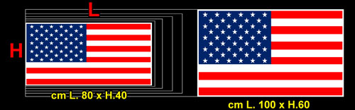 Adesivo Bandiera Americana Nero - Sticker Patriottico Per Auto, Camion, Finestre E Caschi - Foto 10