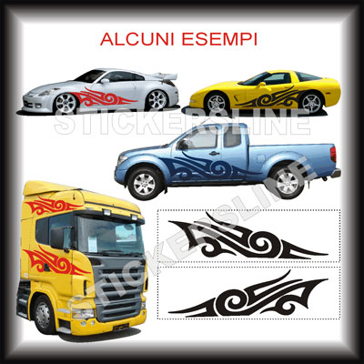 Adesivo auto tuning leone tribale Adesivo auto tuning leone tribale