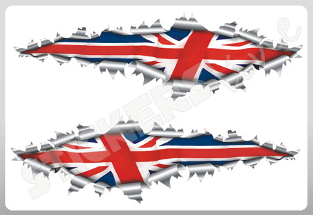 Adesivi MINI COOPER bandiera INGLESE stickers cm 22