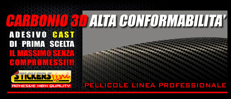 Pellicola adesiva carbonio APA colore NERO