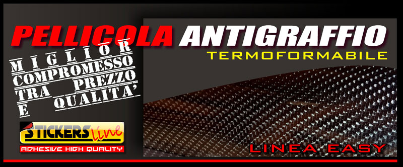 Pellicola Mimetica Carbonio Nero