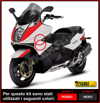 Fairing stickers kit compatible for GILERA GP800 racing stickers