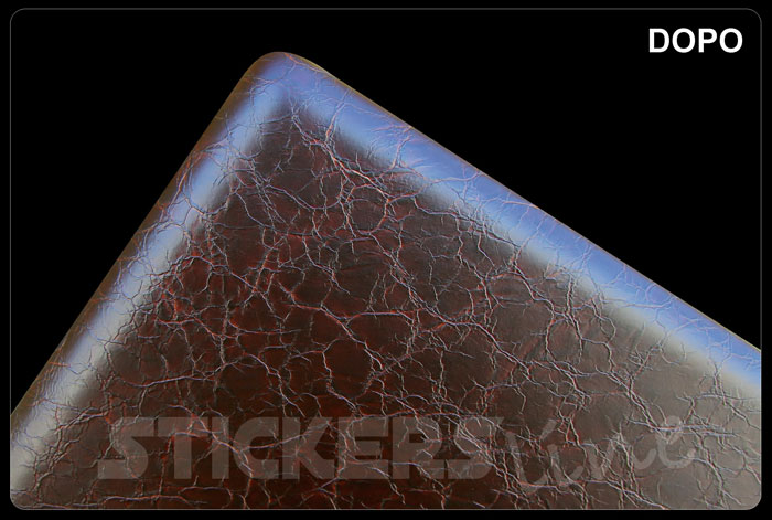 Pellicola PELLE INVECCHIATA Marrone cm 25x37 adesivo film leather wrapping