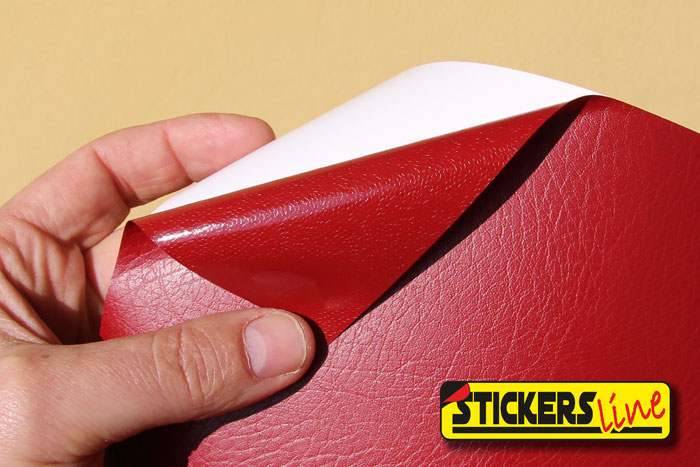 Pellicola PELLE INVECCHIATA Marrone cm 37x50 adesivo film leather wrapping